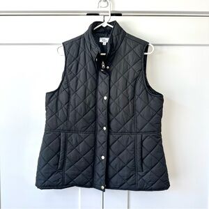 Kim Rogers black quilted vest